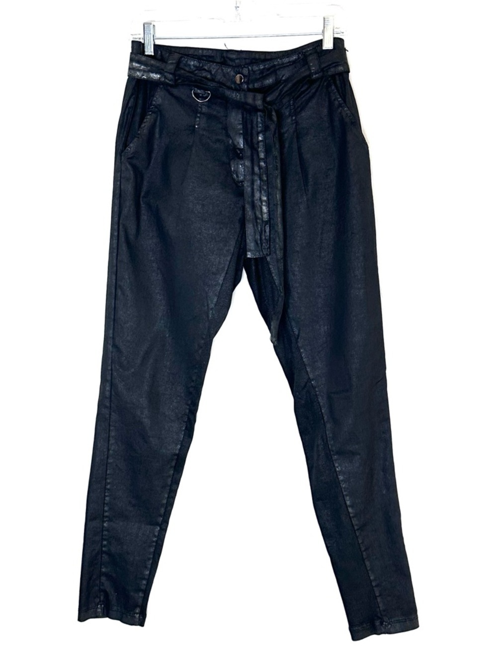 LA HAINE INSIDE US Coated Pants with belt M (unisex) - Picture 2 of 6
